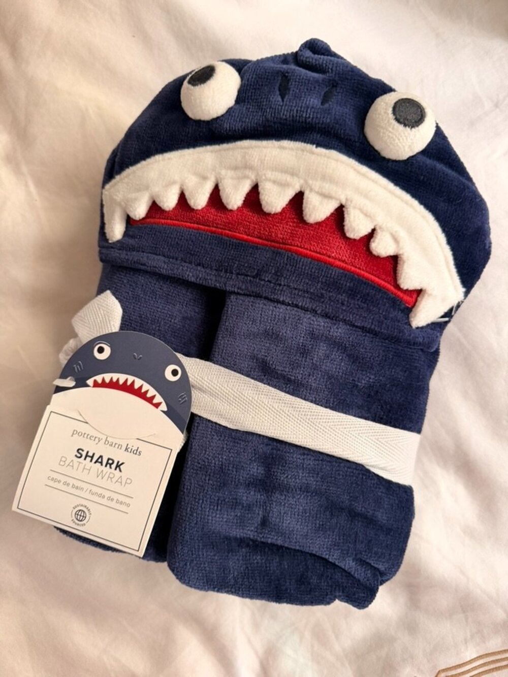 Pottery Barn Kids Shark Bath Wrap